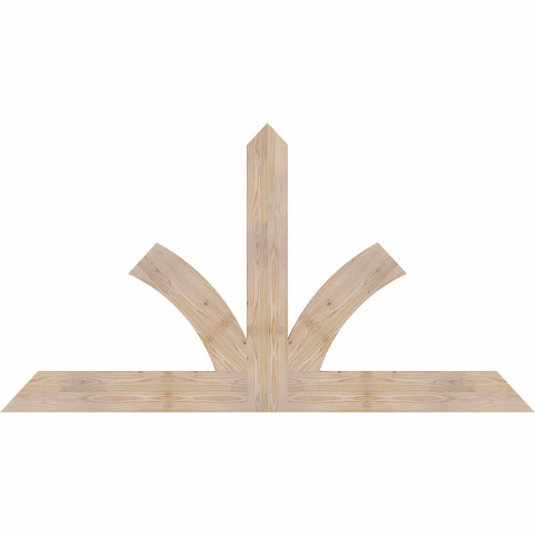 Ekena Millwork Richland Smooth Timber Gable Bracket, Douglas Fir, 72"W x 39"H x 1 1/2"D x 5 1/2"F, 13/12 Pitch GBW072X39X0206RIC00SDF - main